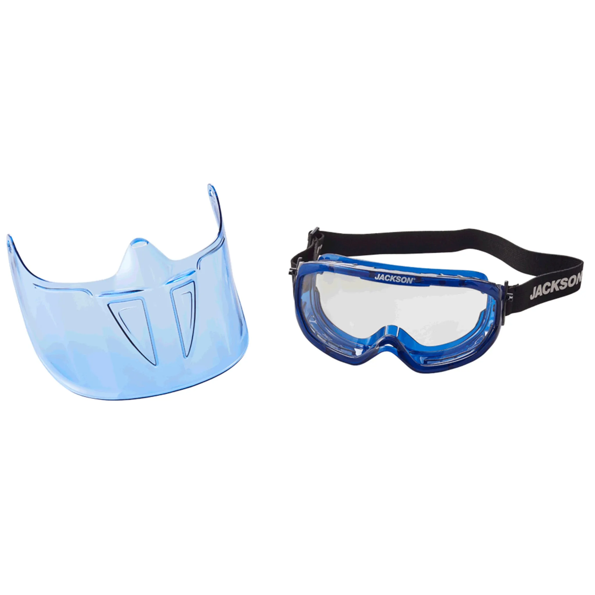 Jackson GPL550 Prem Safety Glasses w/ Blue Flip up chin guard