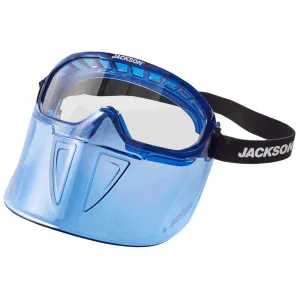 Jackson GPL550 Prem Safety Glasses w/ Blue Flip up chin guard