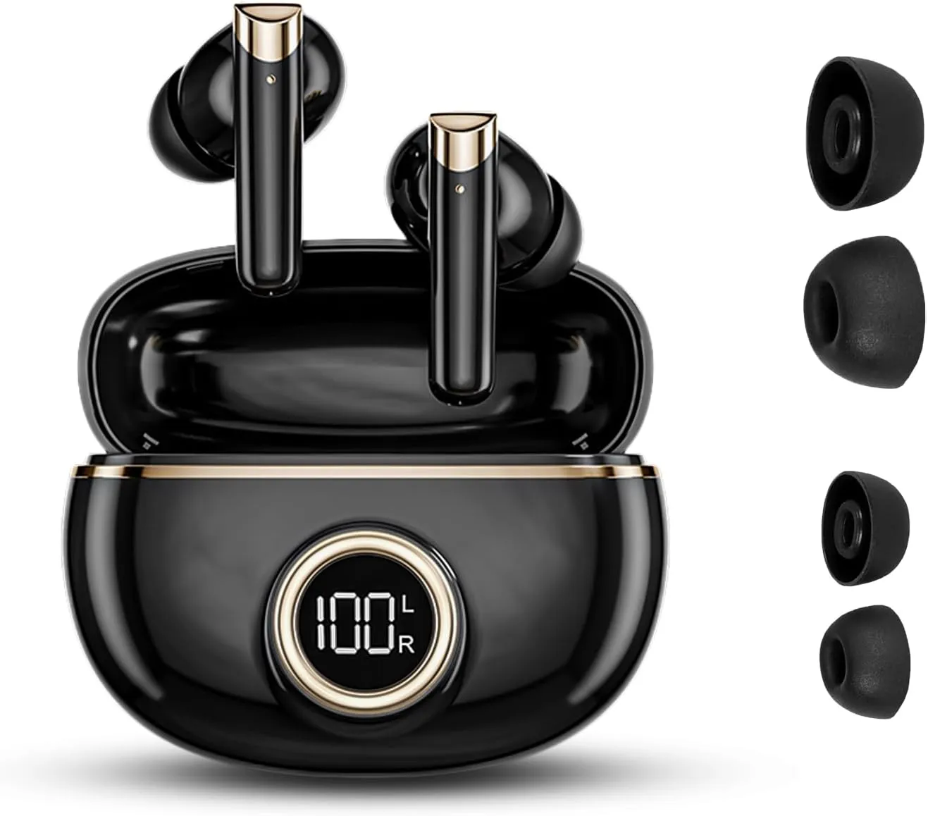 Language Translator Earbuds,Ai Translation Earbuds Real Time, Supports 144 Languages Online Translation,TWS Language Translation Earbuds with Bluetooth and APP,Fit iOS & Android for Business Travel