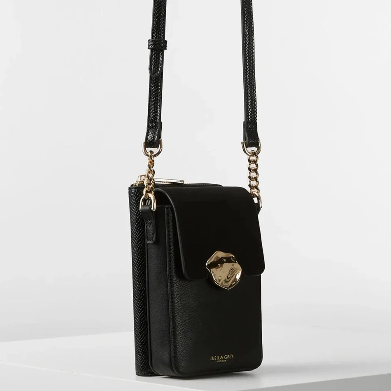 Luella Grey Zoe Phone Bag in Black