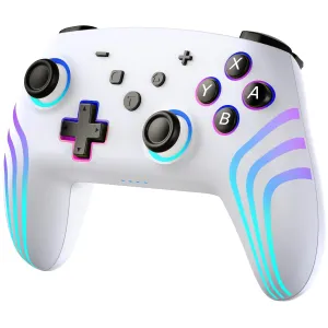 Lyvix Switch Pro Controller with Hall Effect Trigger, Wireless Switch Remote Compatible with Nintendo Switch/Lite/OLED/PC/IOS/Android/Steam, with RGB Light, Wake-up, Turbo Function