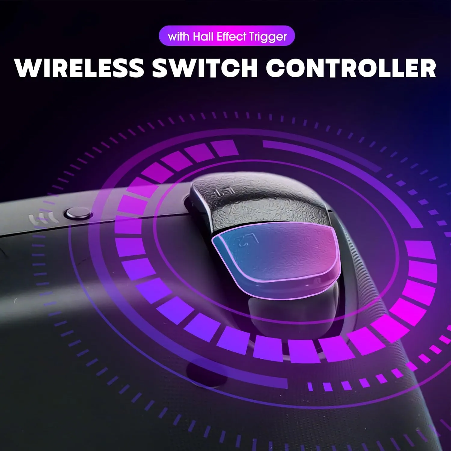 Lyvix Wireless Switch Pro Controller with Hall Effect Trigger Compatible with Nintendo Switch/Lite/OLED/PC/IOS/Android/Steam, Switch Controller with RGB LED, Wake-up, Turbo Function