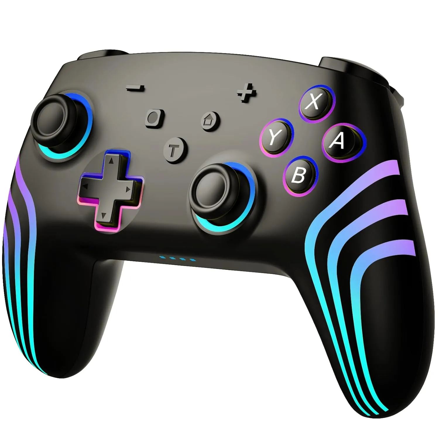 Lyvix Wireless Switch Pro Controller with Hall Effect Trigger Compatible with Nintendo Switch/Lite/OLED/PC/IOS/Android/Steam, Switch Controller with RGB LED, Wake-up, Turbo Function