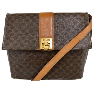 Macadam Triomphe Canvas Gold Ring Square Crossbody Bag