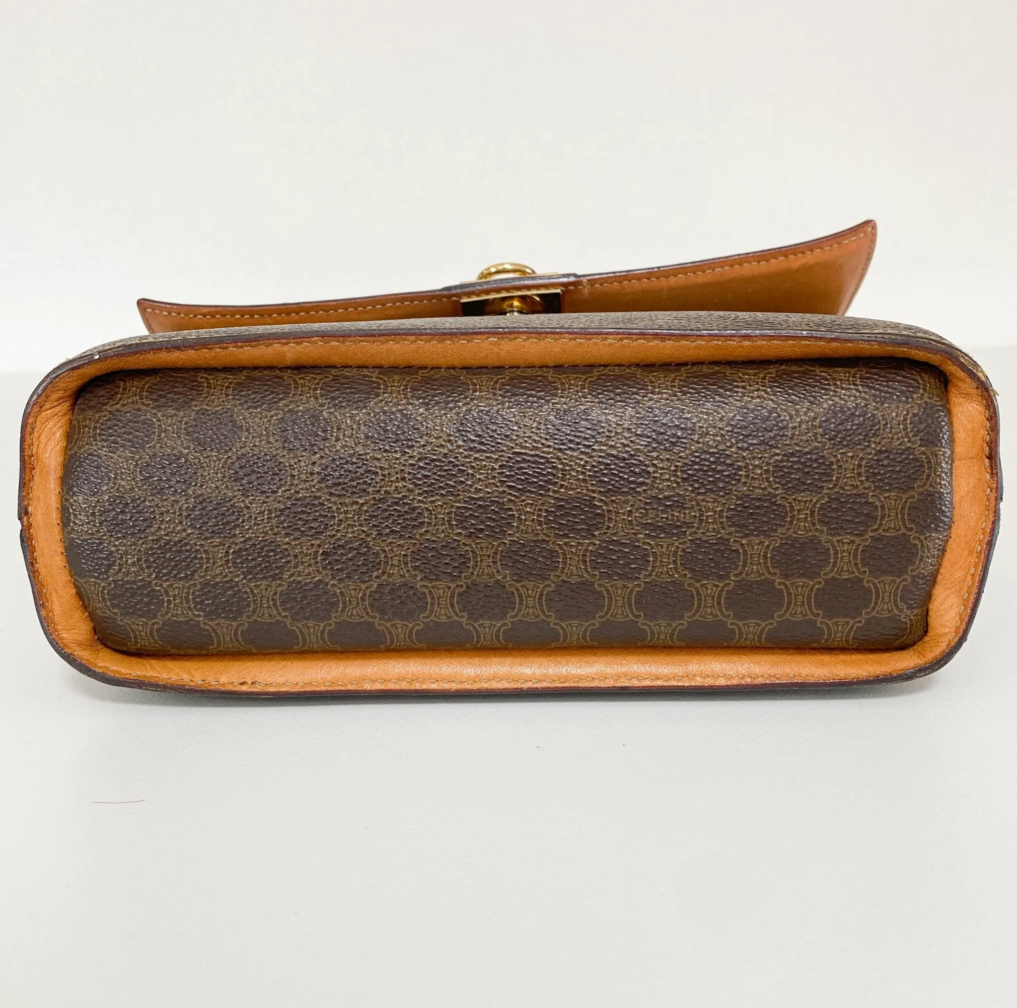 Macadam Triomphe Canvas Gold Ring Square Crossbody Bag