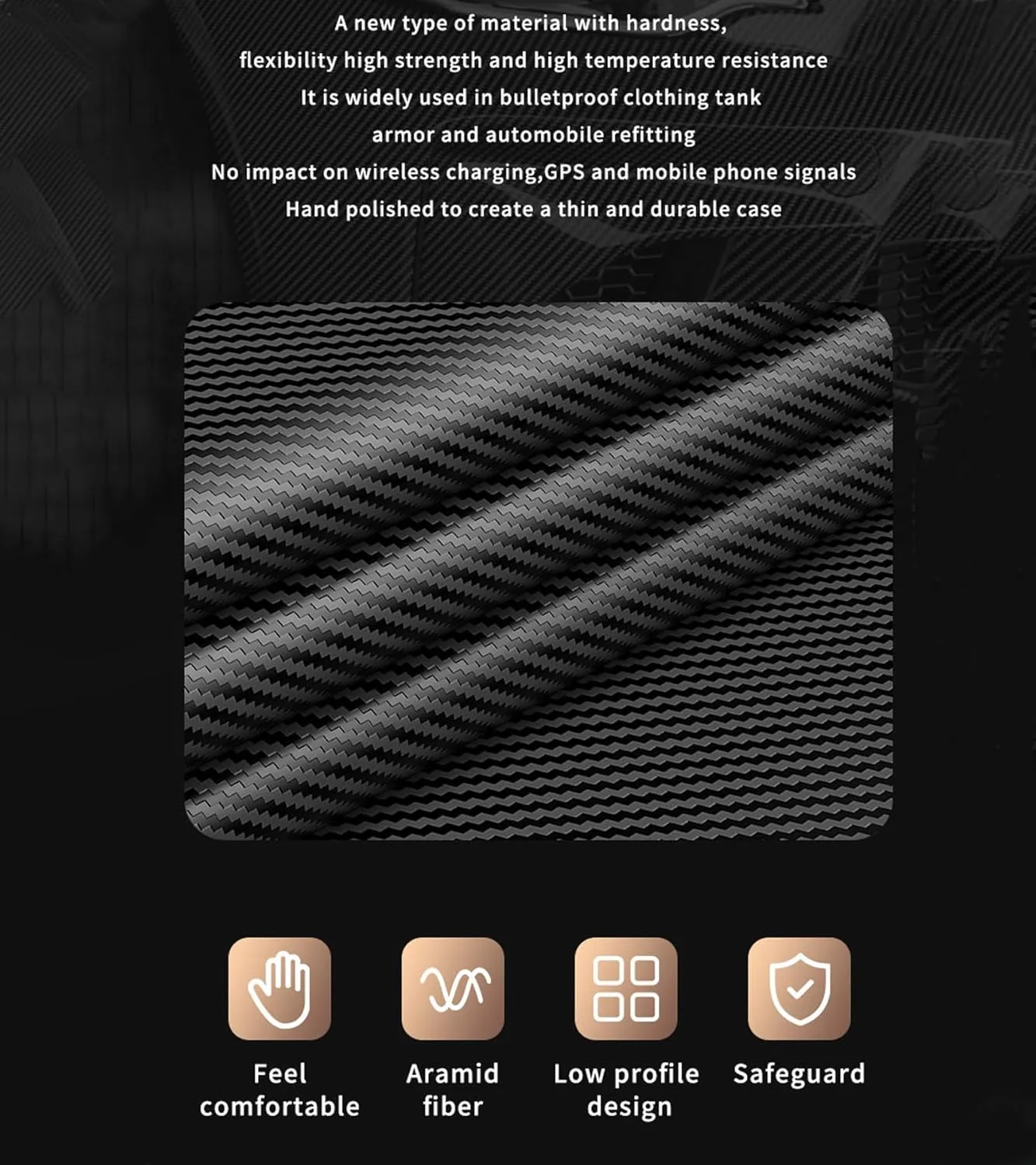 Magnetic Carbon Fiber Case for iPhone 13 Compatible with MagSafe, Slim & Ultra Thin Aramid Fiber Anti-Scratch Military-Grade & Metal Camera Shockproof Protection Case, Black&Red