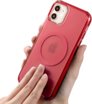 Magnetic Designed for iPhone 11 Case, [Military Grade Drop Tested] [Compatible with MagSafe] Slim Protective Translucent Matte Case for iPhone 11 Phone Case(6.1"), Matte Red