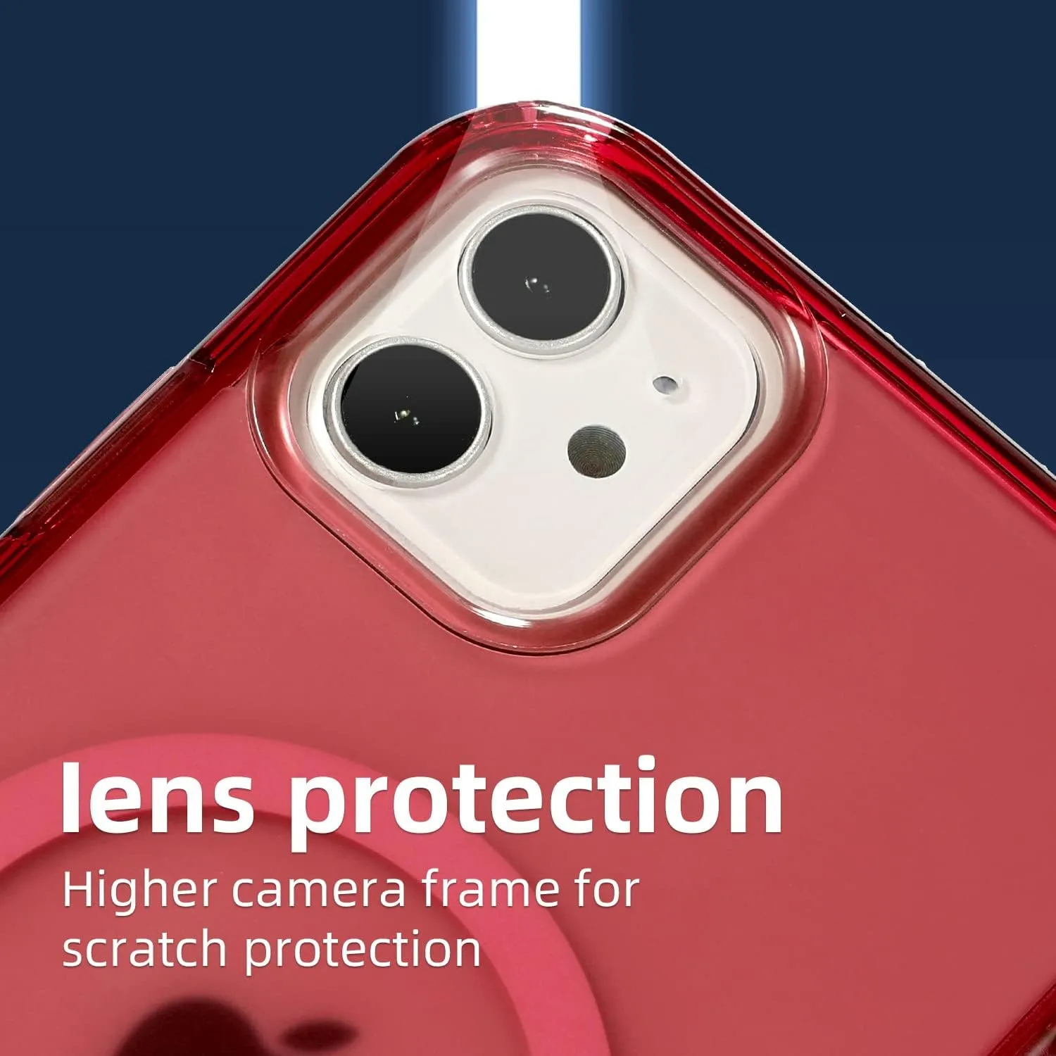 Magnetic Designed for iPhone 11 Case, [Military Grade Drop Tested] [Compatible with MagSafe] Slim Protective Translucent Matte Case for iPhone 11 Phone Case(6.1"), Matte Red