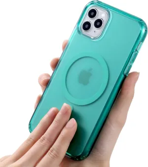 Magnetic Designed for iPhone 11 Pro Max Case, [Military Grade Drop Tested] [Compatible with MagSafe] Protective Translucent Matte Case for iPhone 11 Pro Max Phone Case(6.5"), Matte Green