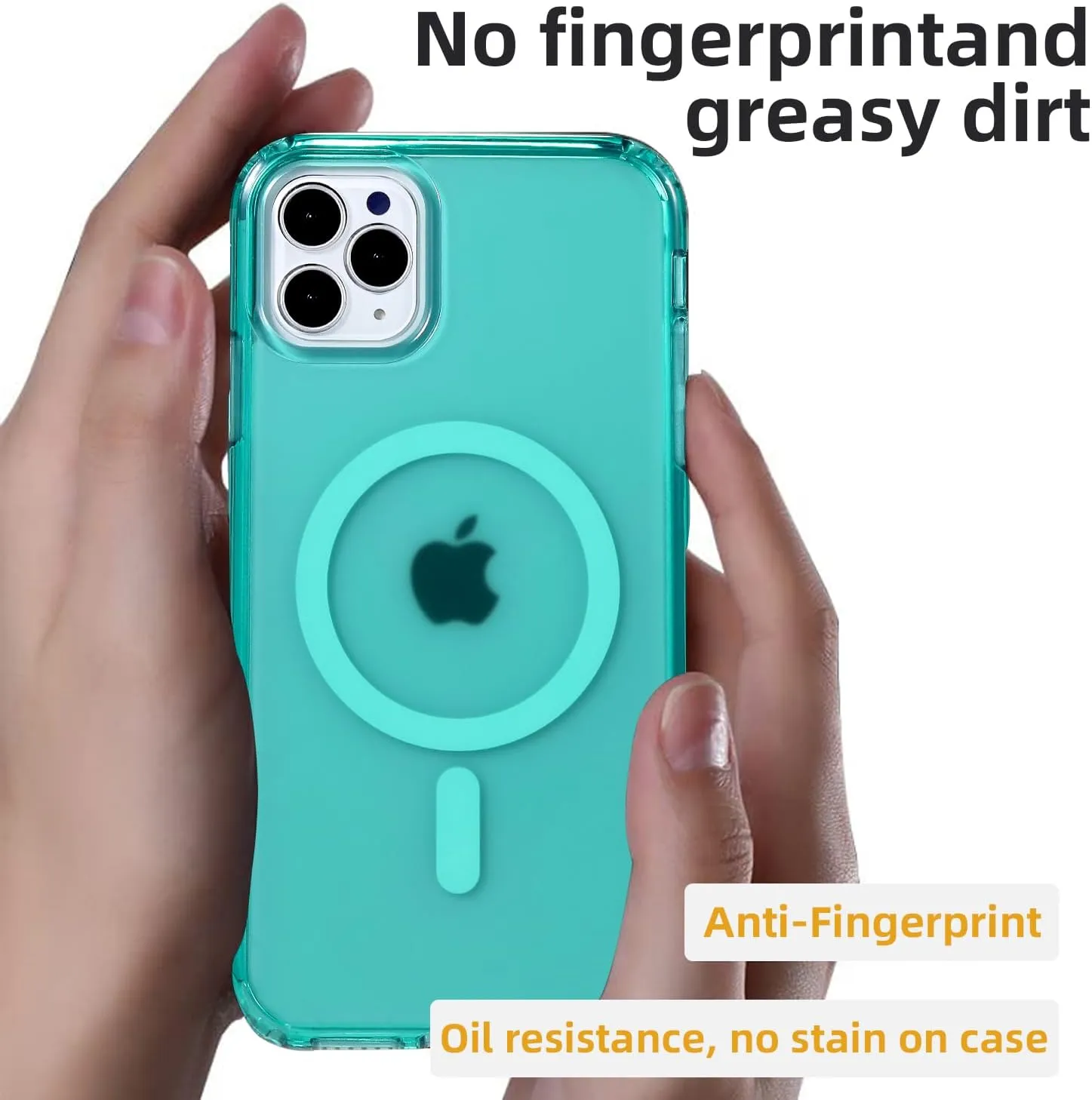 Magnetic Designed for iPhone 11 Pro Max Case, [Military Grade Drop Tested] [Compatible with MagSafe] Protective Translucent Matte Case for iPhone 11 Pro Max Phone Case(6.5"), Matte Green