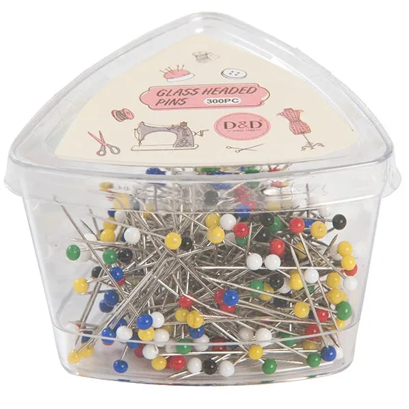Makr Glass Headed Pins
