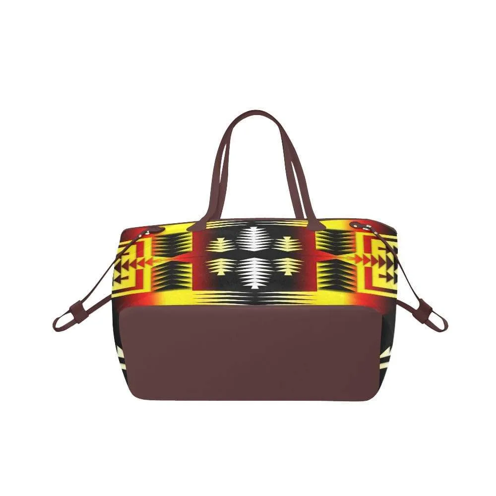 Medicine Wheel Sage Clover Canvas Tote Bag