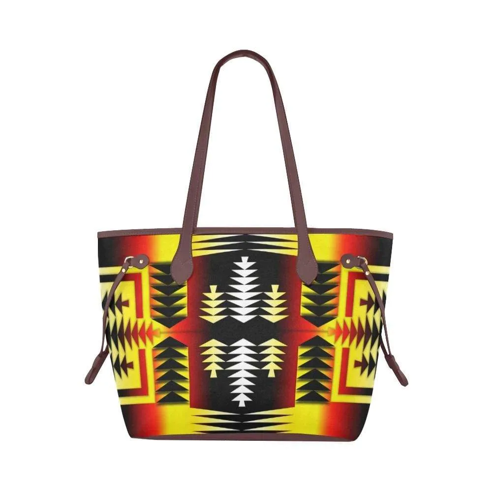 Medicine Wheel Sage Clover Canvas Tote Bag