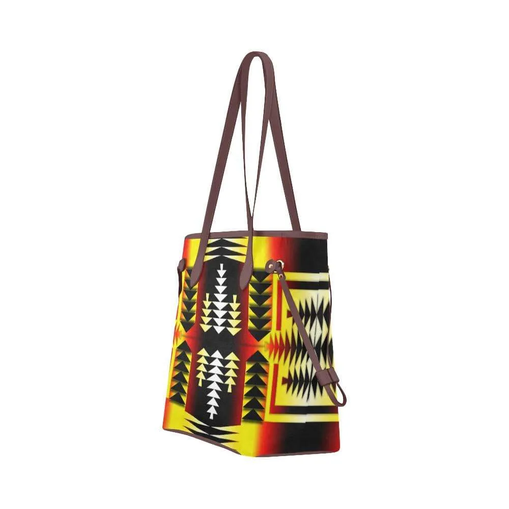 Medicine Wheel Sage Clover Canvas Tote Bag