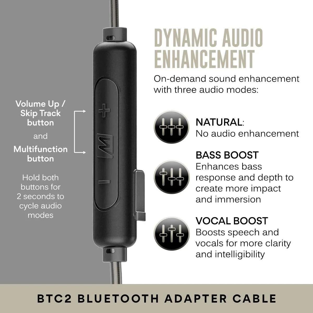 MEE audio M6 PRO Musicians' In-Ear Monitors Wired   Wireless Combo Pack: Includes Stereo Audio Cable and Bluetooth Audio Adapter (Black) (CMB-M6PROBT-BK)