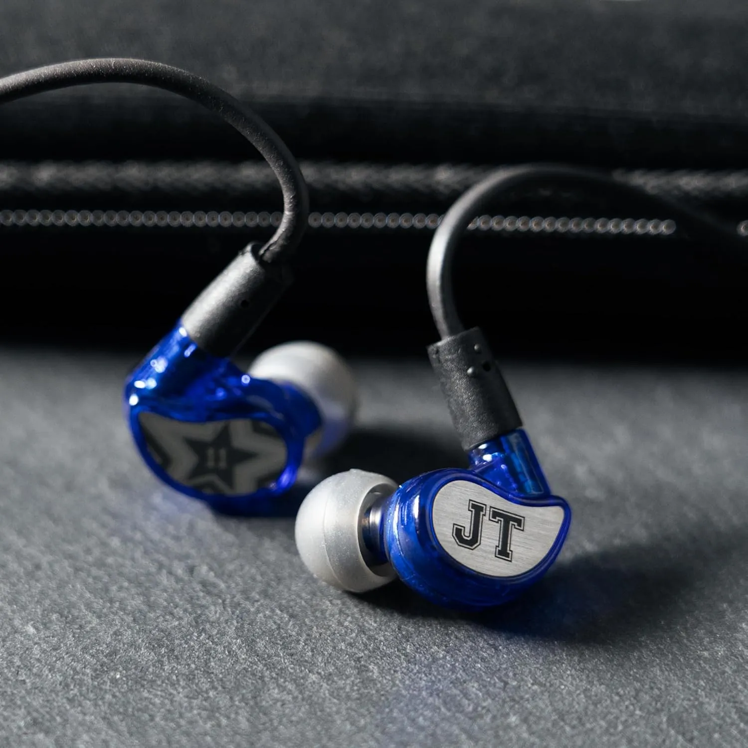 MEE audio Personalized M6 PRO in Ear Monitor Headphones for Musicians w/Engraved Metal Faceplates: Choose an Artwork and/or Add Custom Text, Noise Isolating Professional Earbuds w/Replaceable Cables