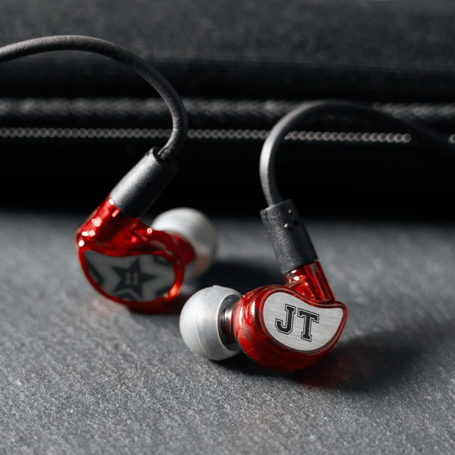 MEE audio Personalized M6 PRO in Ear Monitor Headphones for Musicians w/Engraved Metal Faceplates: Choose an Artwork and/or Add Custom Text, Noise Isolating Professional Earbuds w/Replaceable Cables