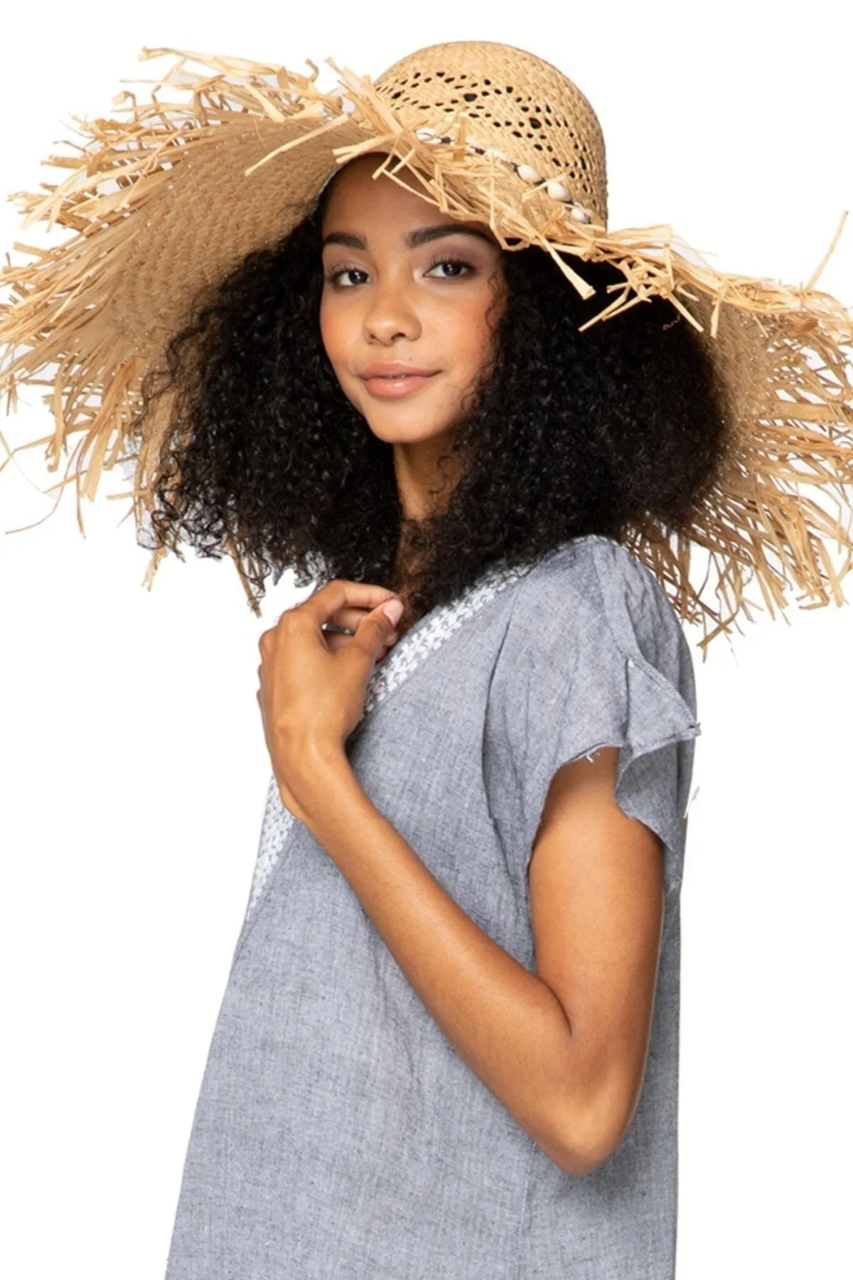 Mermaid Straw Beach Hat