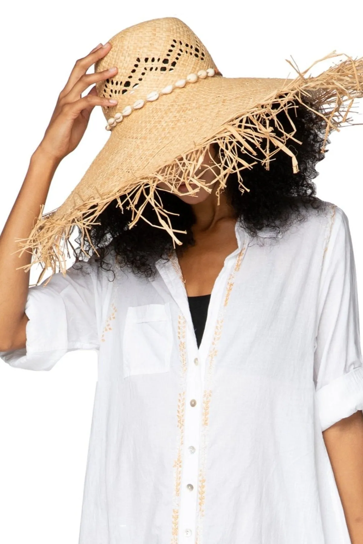 Mermaid Straw Beach Hat