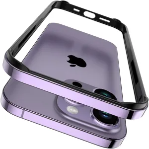 Metal Bumper Case for iPhone 16 Pro Max 15 14 Plus 13 12 11 15Pro 14Pro 16Pro 16Plus Phone Frame Cover Accessories,Purple,for iPhone 13