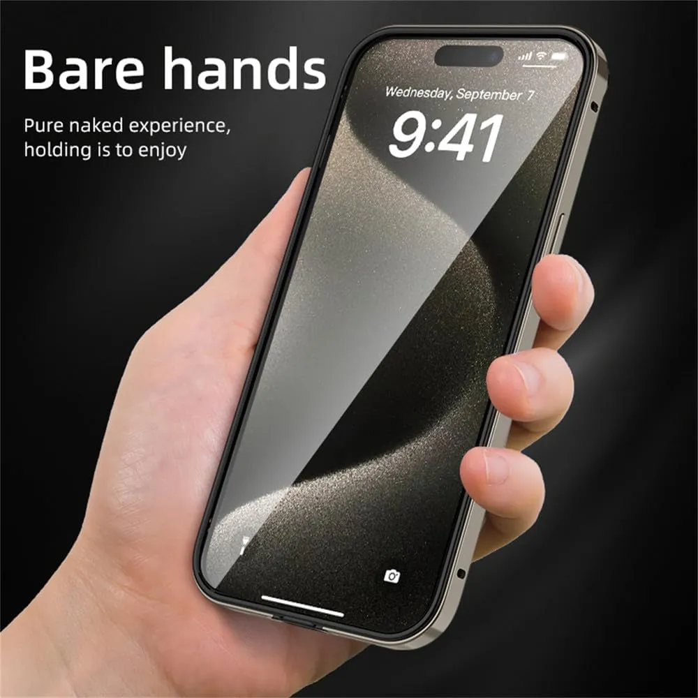 Metal Bumper Case for iPhone 16 Pro Max 15 14 Plus 13 12 11 15Pro 14Pro 16Pro 16Plus Phone Frame Cover Accessories,Silver,for iPhone 13