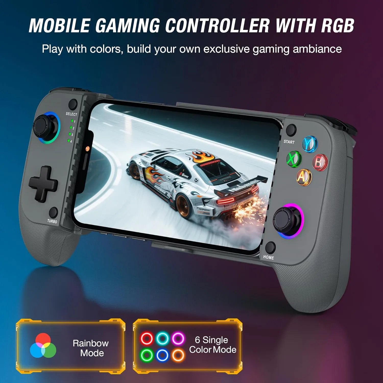 Mobile Game Controller for iPhone/Android Wireless gaming controller Support Phone Case - Phone Gaming Controller for Xbox Game Pass, PlayStation, Steam Link, Call of Duty, Roblox & Minecraft