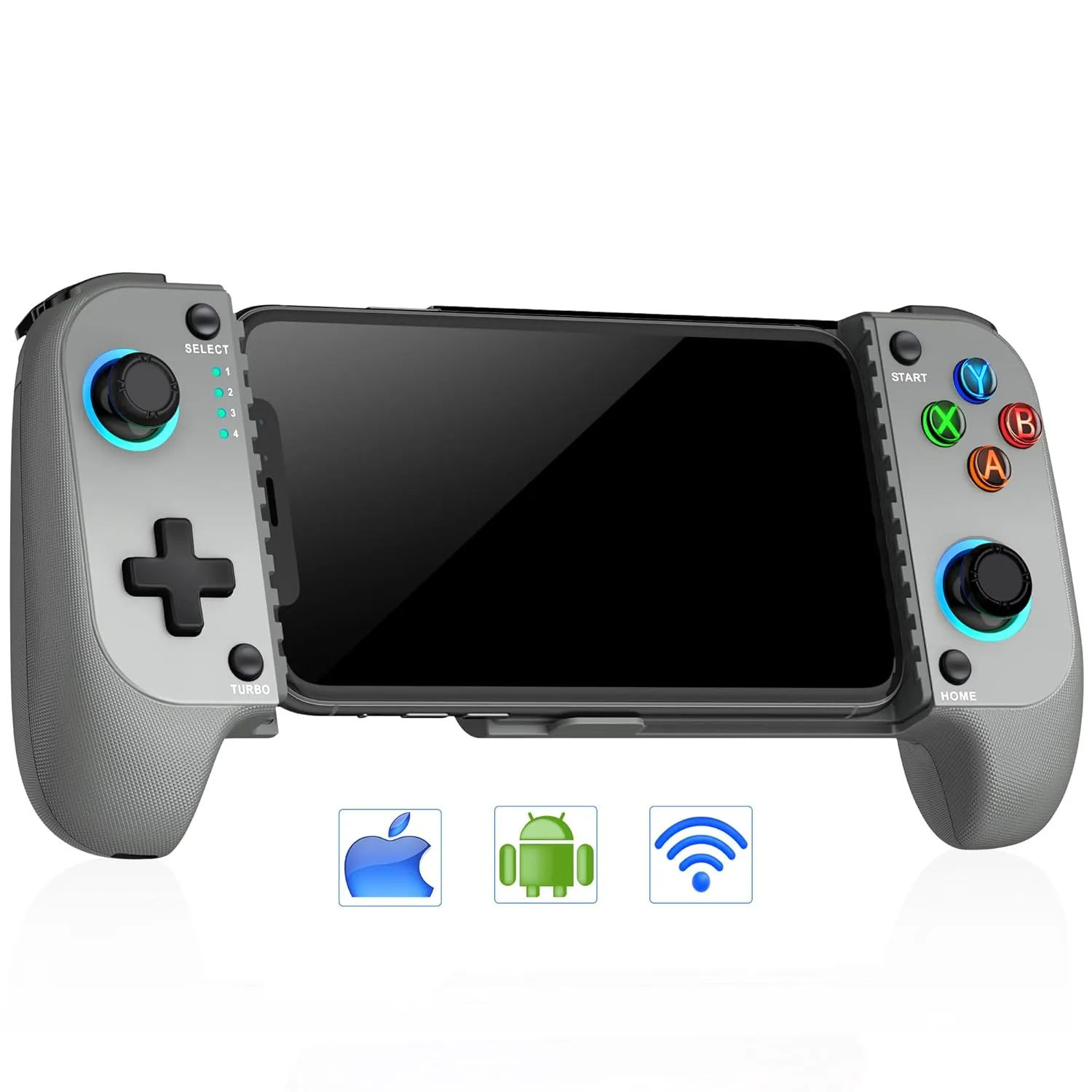 Mobile Game Controller for iPhone/Android Wireless gaming controller Support Phone Case - Phone Gaming Controller for Xbox Game Pass, PlayStation, Steam Link, Call of Duty, Roblox & Minecraft
