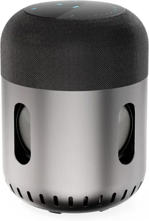 Mobile Pixels Kapsule Bluetooth Speaker, Portable Wireless Speaker with 360 Sound, Powerful Bass, Loud Stereos, Bluetooth 5.0, Dual Pairing, NFC, TWS for Gifts Home Party Camping (Black)