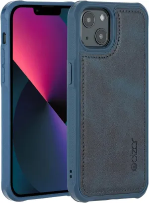 molzar MAG Series for iPhone 13 Case, Built-in Metal Plate for Magnetic Mount, Works with Qi-Certified Chargers, Compatible with iPhone 13, Blue