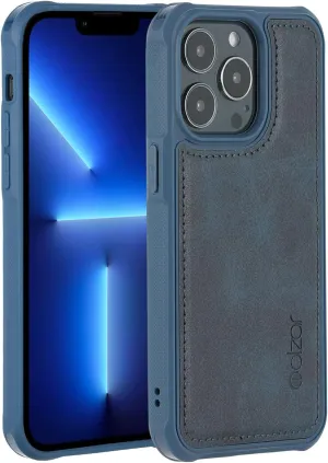 molzar MAG Series for iPhone 13 Pro Case, Built-in Metal Plate for Magnetic Mount, Works with Qi-Certified Chargers, Compatible with iPhone 13 Pro, Blue