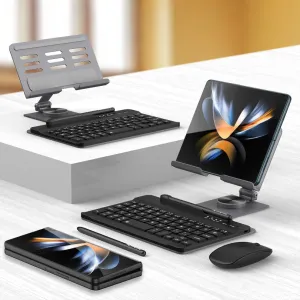 Newest Keyboard Office Bracket For Samsung Galaxy Z Fold5 Fold4 Fold3 5G With Stylus And Mouse