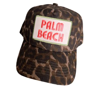 Palm Beach Leopard Vintage Trucker Hat