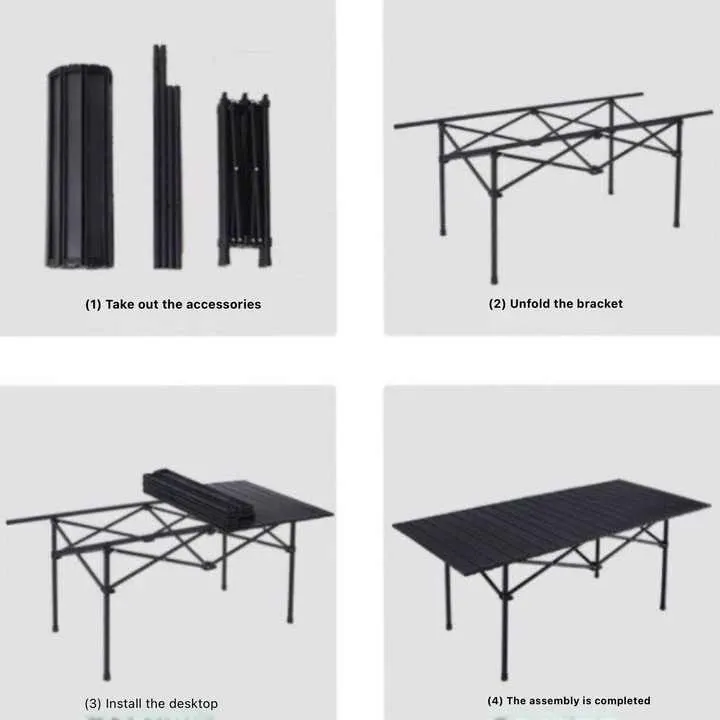 Picnic tables . طاولات الرحلات