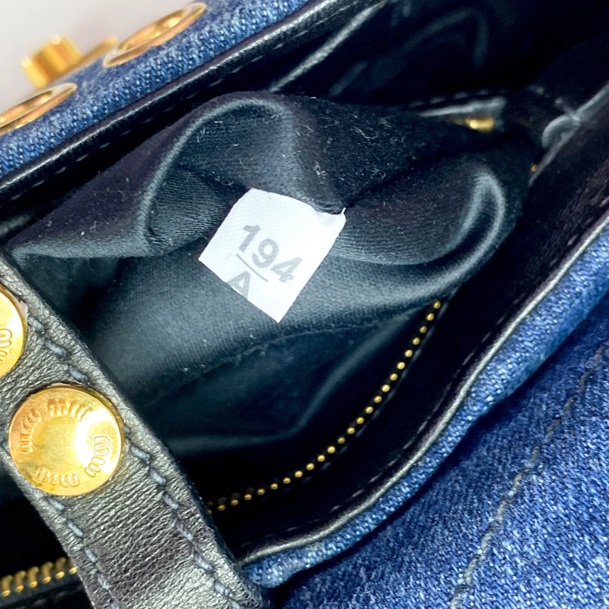 Pink Rhinestone Embellished Denim Crossbody Bag