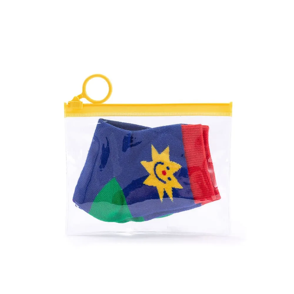 'Playful Star' Non-Slip Socks (Pouch Set)