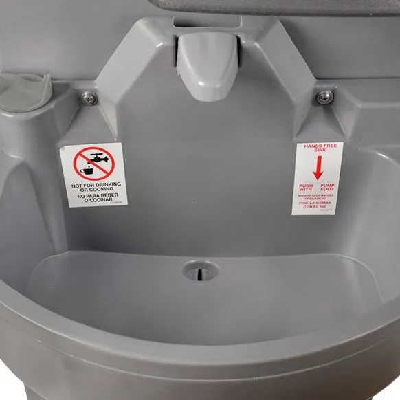 PolyJohn PSW2-1000 Deep Bowl HandStand 2 Portable Hand Washing Sink
