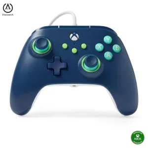 PowerA Wired Controller for Xbox Series X|S - Mariner Blue, gamepad, video game/gaming controller, works with Xbox One, Officially Licensed