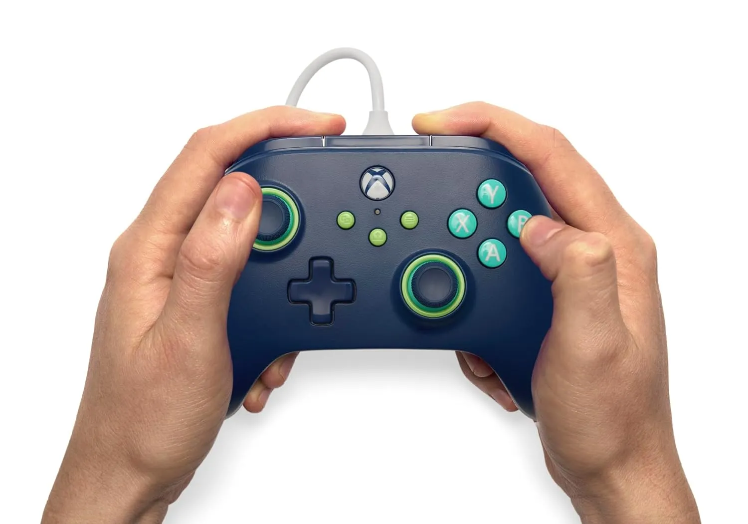 PowerA Wired Controller for Xbox Series X|S - Mariner Blue, gamepad, video game/gaming controller, works with Xbox One, Officially Licensed