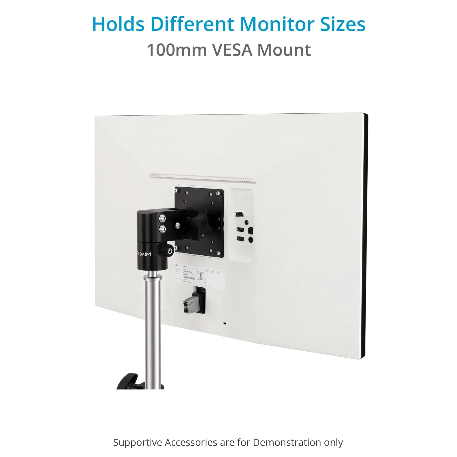 Proaim VESA Monitor Mount 75mm/100mm for C-Stands & Light Stands