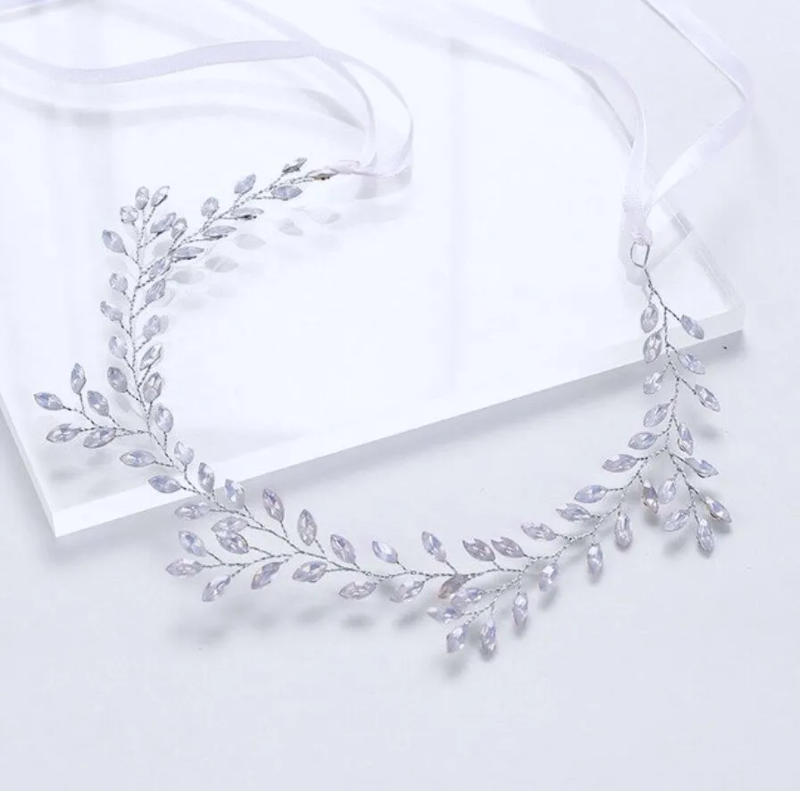 "Lois" - Opal Bridal Headband / Vine - Available in Gold and Silver