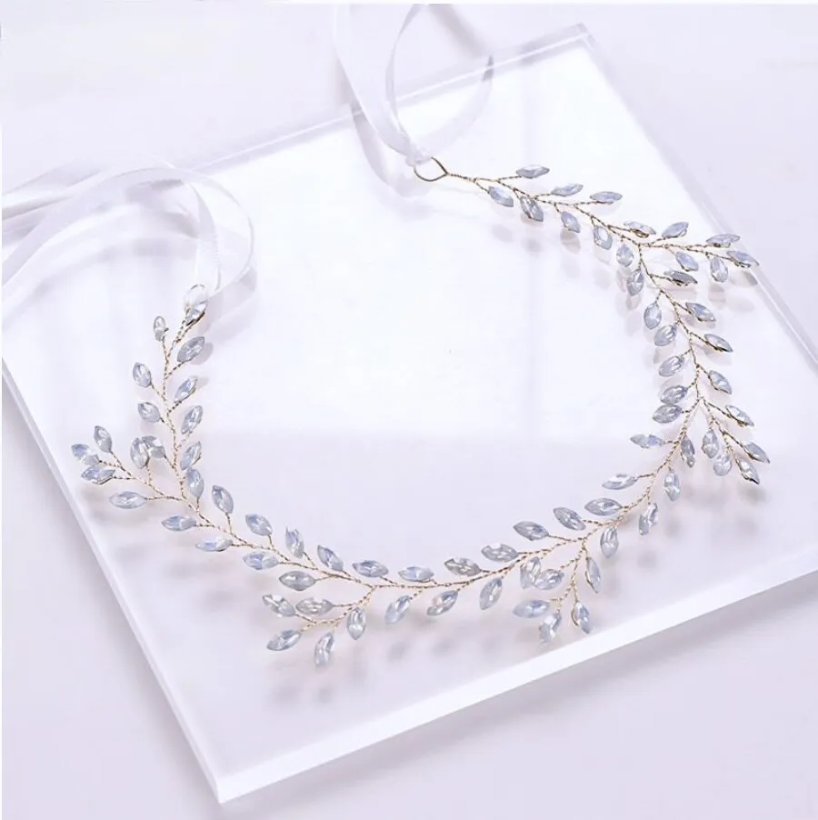 "Lois" - Opal Bridal Headband / Vine - Available in Gold and Silver
