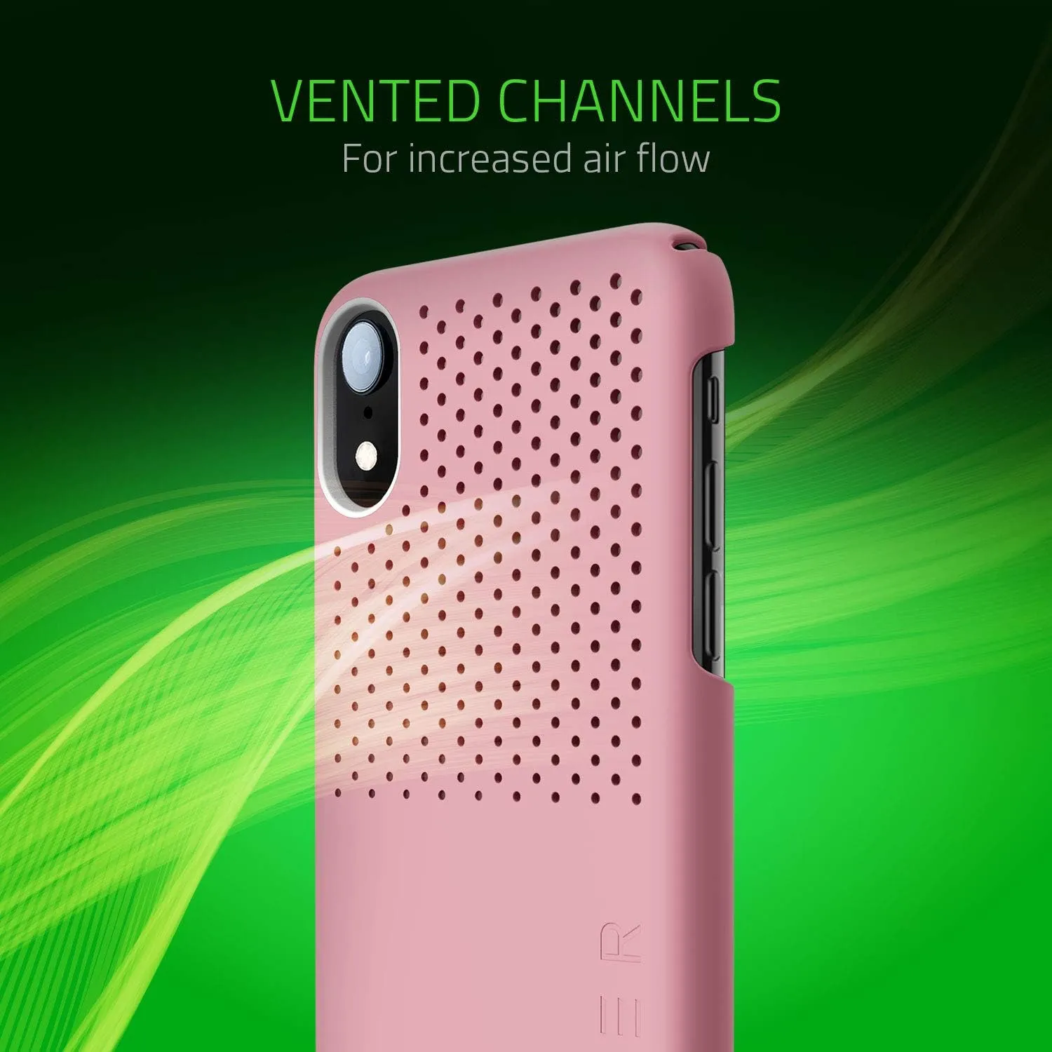 Razer Arctech Slim for iPhone XR Case: Thermaphene & Venting Performance Cooling - Wireless Charging Compatible - Matte Black