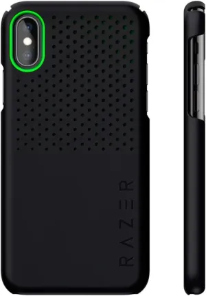 Razer Arctech Slim for iPhone Xs Case/iPhone X Case: Thermaphene & Venting Performance Cooling - Wireless Charging Compatible - Matte Black
