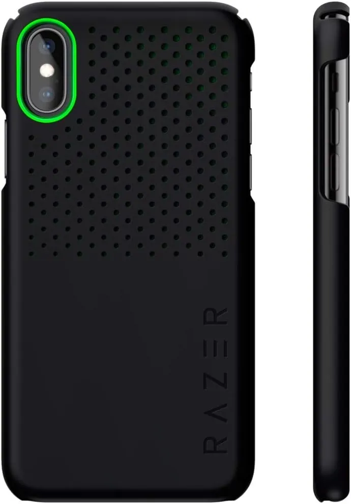 Razer Arctech Slim for iPhone Xs Case/iPhone X Case: Thermaphene & Venting Performance Cooling - Wireless Charging Compatible - Matte Black