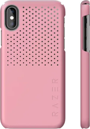 Razer Arctech Slim for iPhone Xs Case/iPhone X Case: Thermaphene & Venting Performance Cooling - Wireless Charging Compatible - Quartz Pink