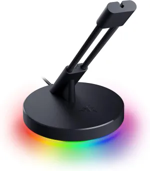 Razer Gaming Mouse Bungee V3 Chroma: Drag-Free Wired Mouse Support - for Esports-Level Performance - Weighted Base - Anti-Slip Feet - Classic Black