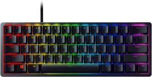 Razer Huntsman Mini 60% Gaming Keyboard: Fast Keyboard Switches - Linear Optical Switches - Chroma RGB Lighting - PBT Keycaps - Onboard Memory Snap Tap - Black