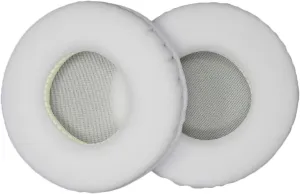 Replacement Headphone Ear Pads Made of Protein Leather Memory Foam Comfortable Noise-Blocking White