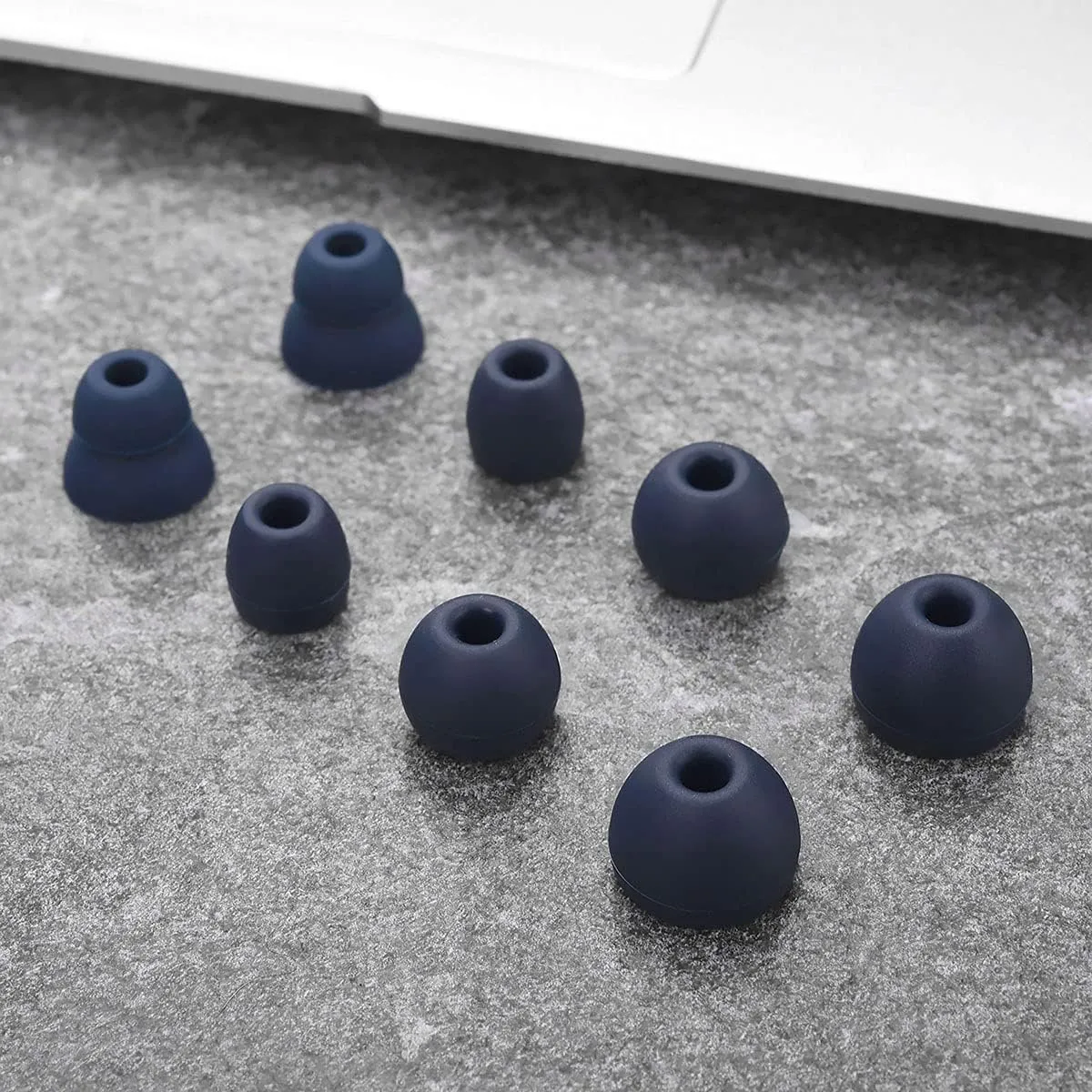 Replacement Silicone Earbuds Ear Tips Eargels Buds Set Compatible with Beats by Dr. Dre Powerbeats Pro Wireless in-Ear Earphones (4 Pairs/Navy Blue)