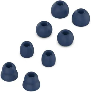 Replacement Silicone Earbuds Ear Tips Eargels Buds Set Compatible with Beats by Dr. Dre Powerbeats Pro Wireless in-Ear Earphones (4 Pairs/Navy Blue)